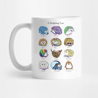 A Hedgehog Year  Art Mug